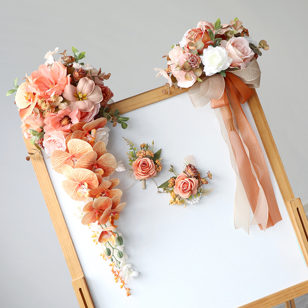 Yannew Pink Wedding Bouquet Co - Wedding Ceremony Supply review and price