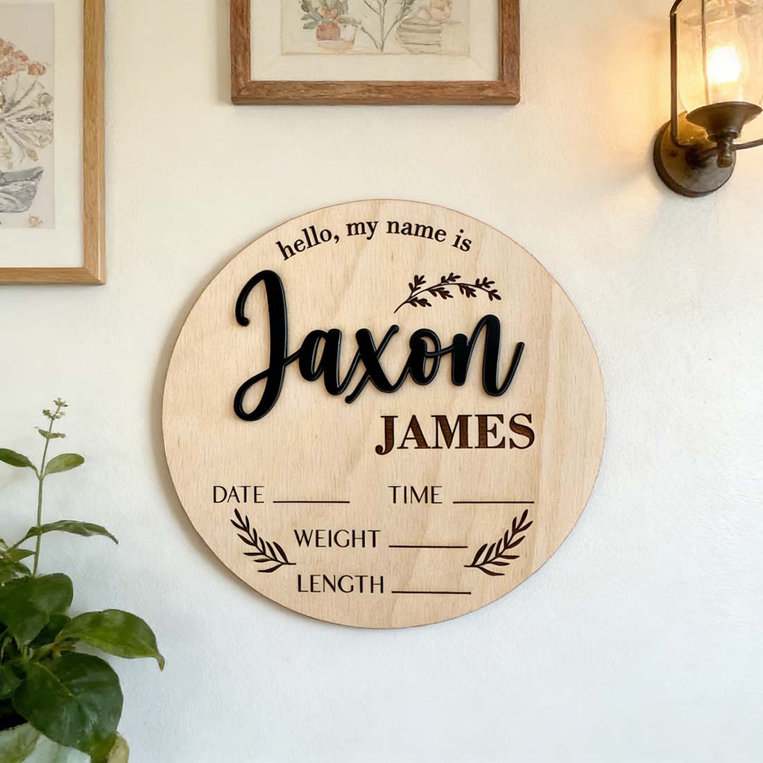 1Pc Custom Baby Announcement S - Wedding Party Supply review and price