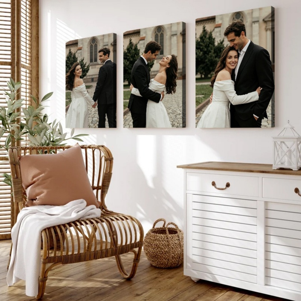 Set of 3 Custom Photo Canvas P - Wedding Party Supply review and price