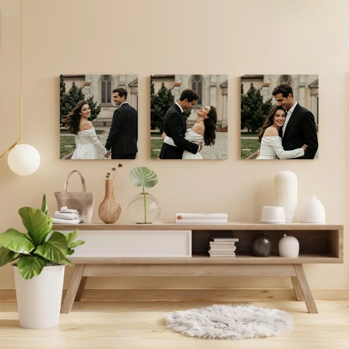 Set of 3 Custom Photo Canvas P - Wedding Party Supply review and price