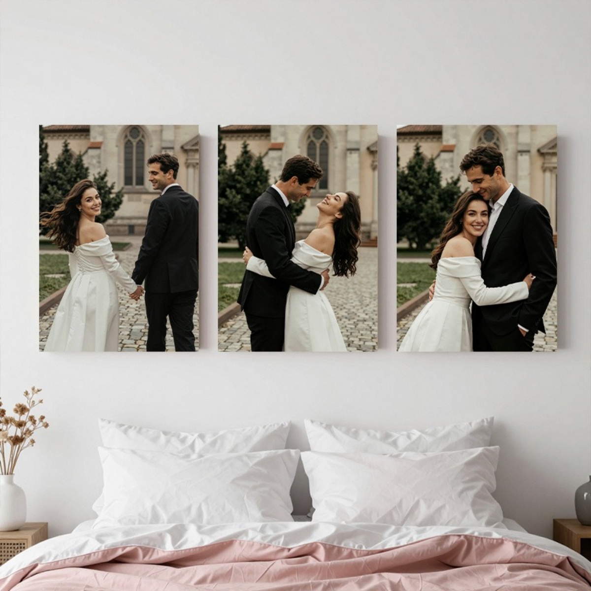 Set of 3 Custom Photo Canvas P - Wedding Party Supply review and price