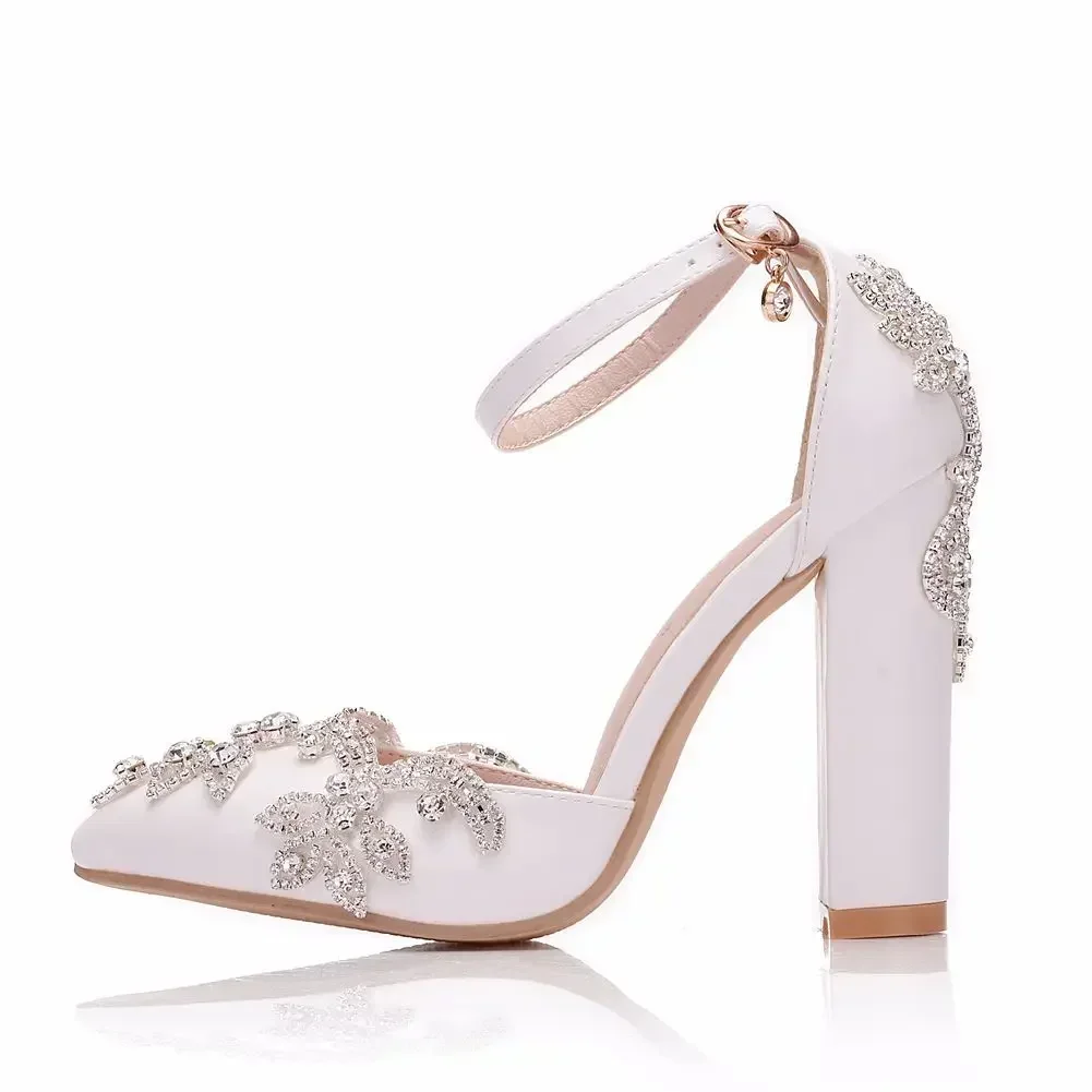 2026 Thick Heel Pointed Toe Sh - Wedding Fx review and price