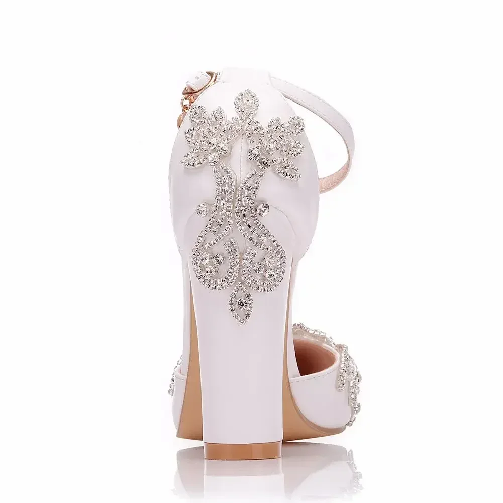 2026 Thick Heel Pointed Toe Sh - Wedding Fx review and price