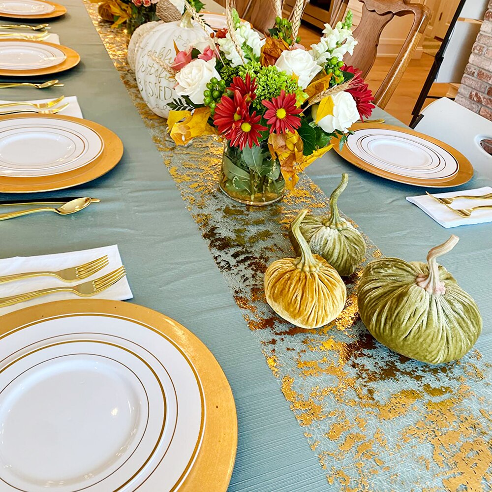 Sparkle Metallic Gold Thin Tab - Table Runner Sequin review and price