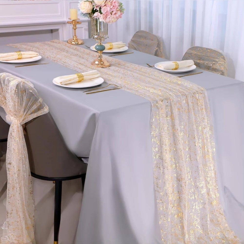 Golden Sequin Glitter Hot Stam - Table Runner Sequin review and price