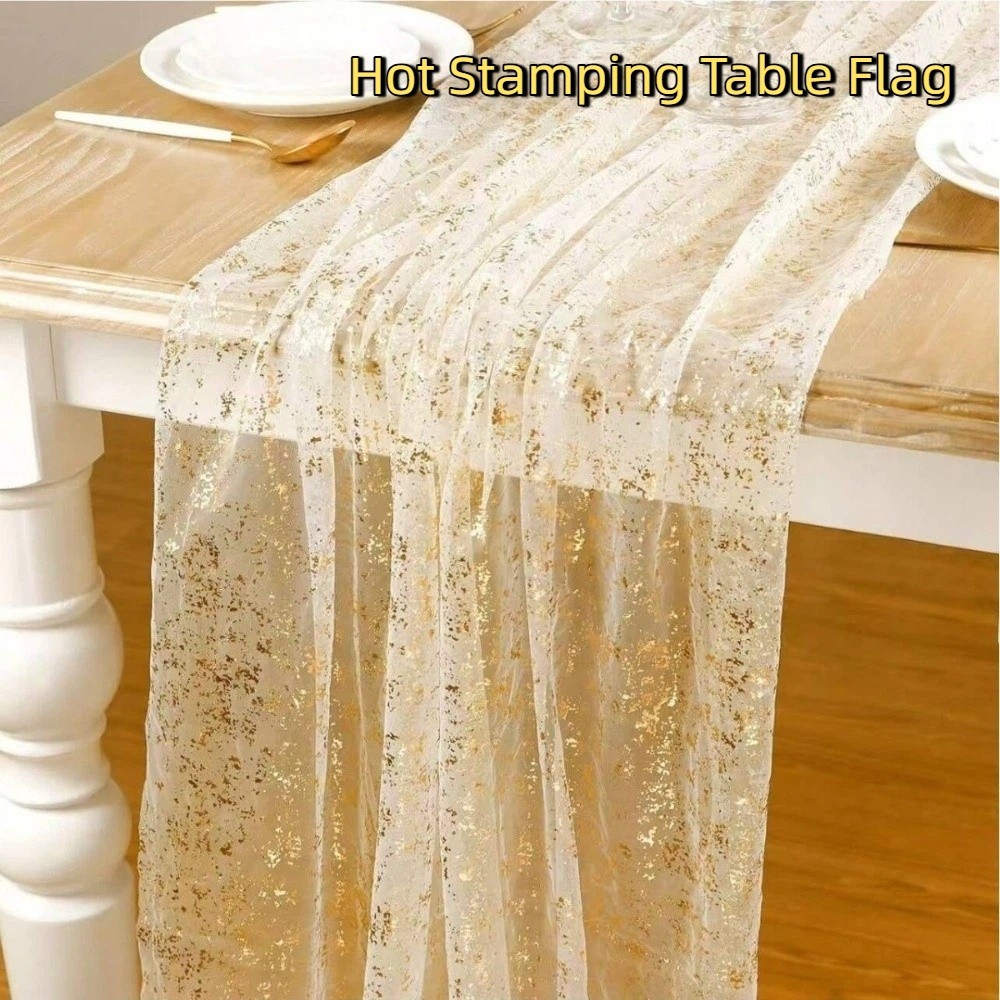 Golden Sequin Glitter Hot Stam - Table Runner Sequin review and price