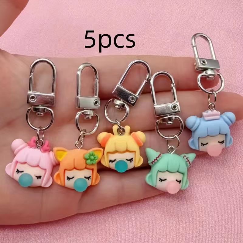 5pcs resin girl keychain, suit - Wedding Yes review and price