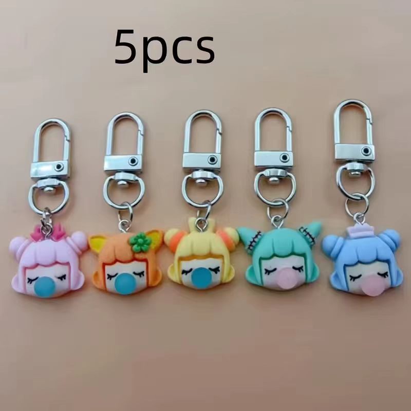 5pcs resin girl keychain, suit - Wedding Yes review and price