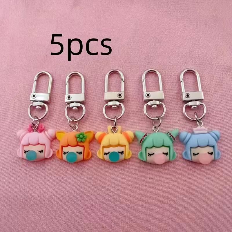 5pcs resin girl keychain, suit - Wedding Yes review and price