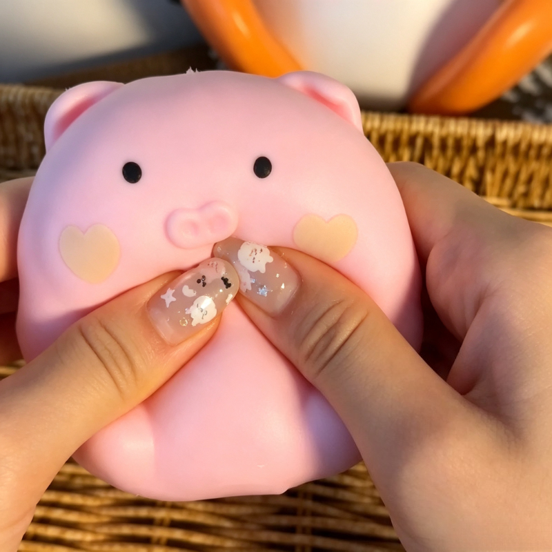 Crunchy Pink Pig Squishy Handm - Wedding Yes review and price