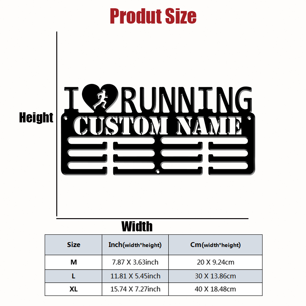 Custom I Love Running Metal Me - Wedding Party Supply review and price