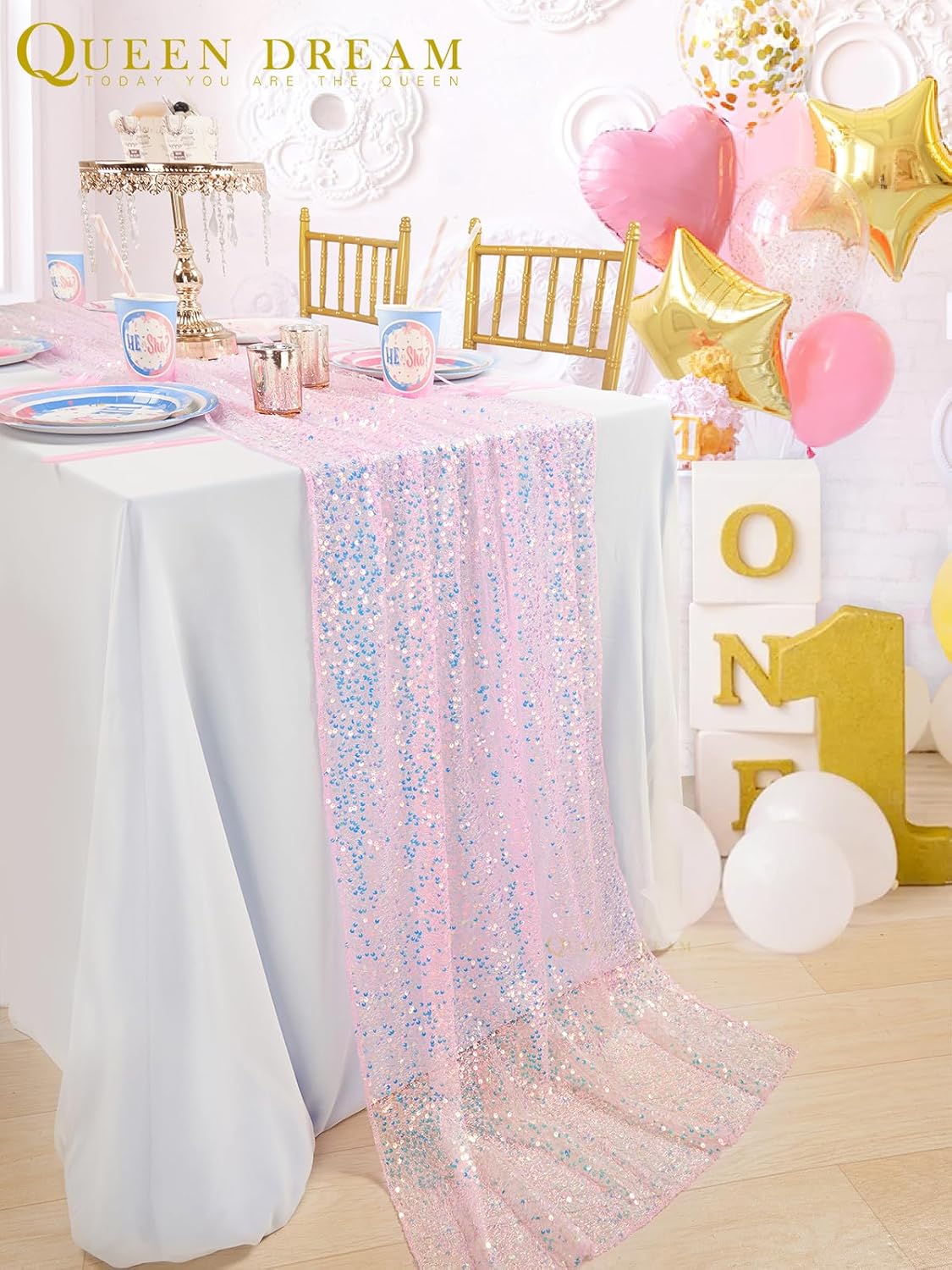 Glitter Iridescent Sequin Tabl - Table Runner Sequin review and price