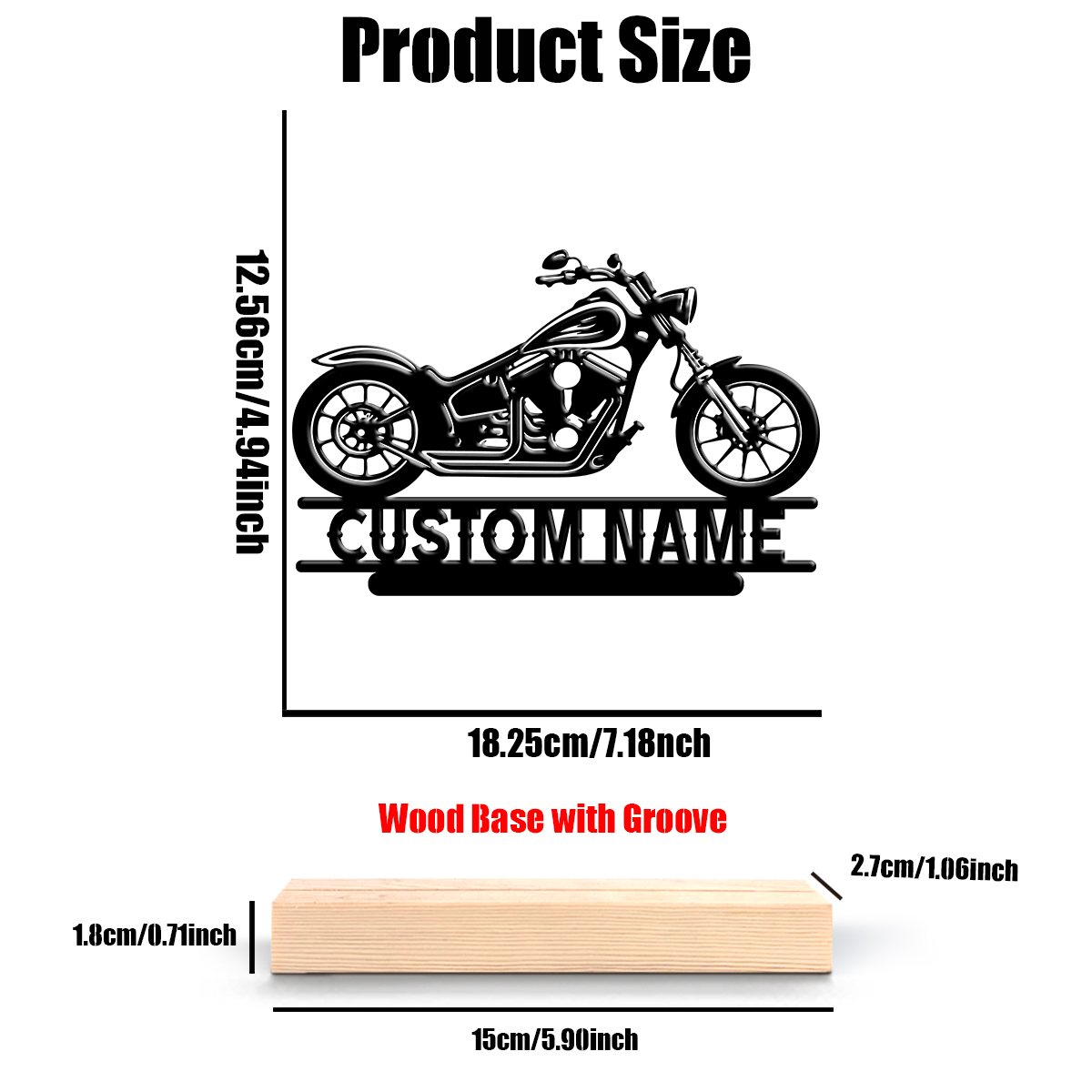 1Pc Csutom Name Road Motorbike - Wedding Party Supply review and price
